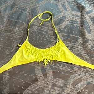 Victoria's Secret Neon Yellow Bikini Top
